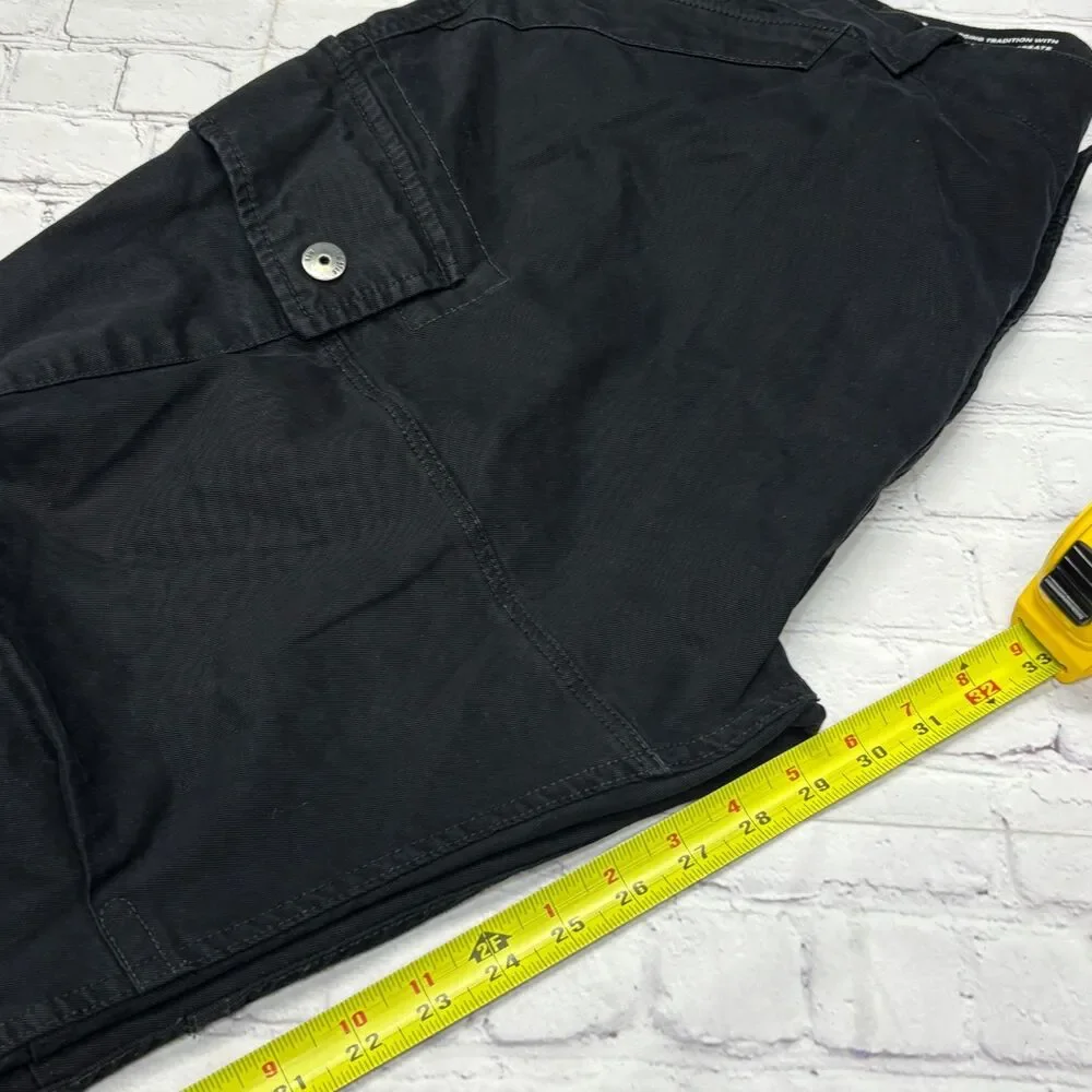 G-Star Raw Men Roxic Straight Tapered Cargo Pants Size 38x32 Black C132 -15